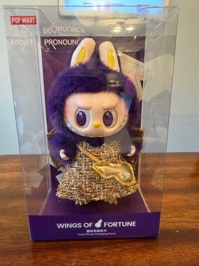 POP MART Wings of Fortune Purple Bunny Vinyl Plush Figure